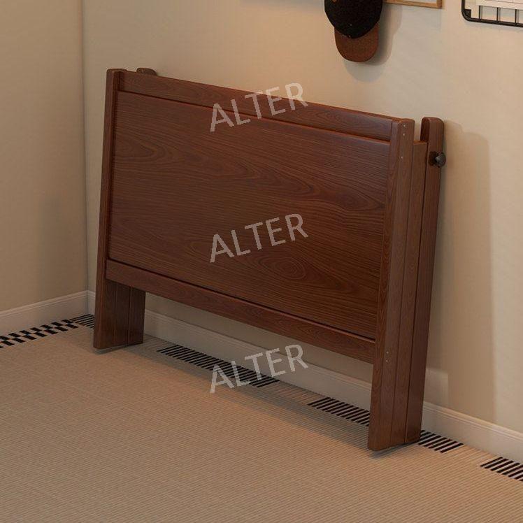 원목 접이식책상 듀얼 월넛 공부 폴딩 서재 공간 엔틱 갈색 접이식 책상 85x45x78cm - 상세 이미지 4