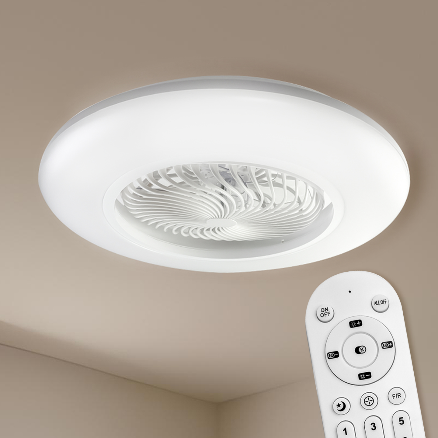 LED 360 팬라이트 방등 안방등 엘이디전등 방등교체 KC국내안전인증 선풍기방등 - 상품 이미지