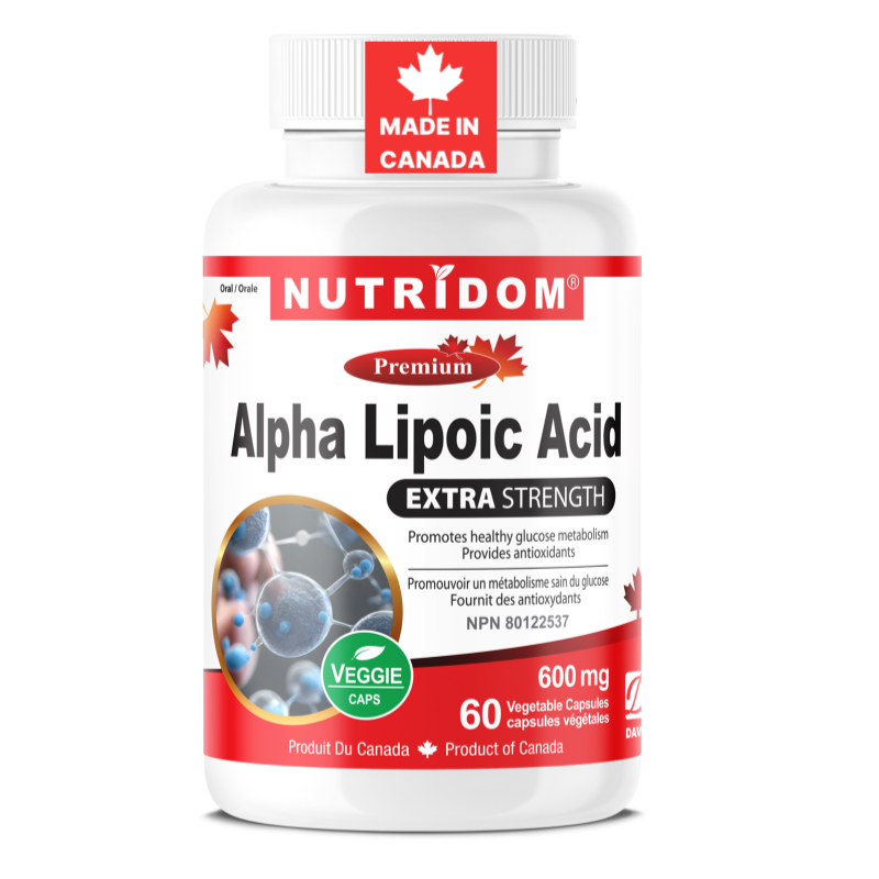뉴트리돔 알파리포산 알리포산 ALA 600mg 60캡슐 2개월분 N291 - 상품 이미지