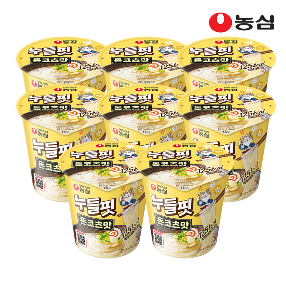 농심 누들핏 돈코츠맛 8개