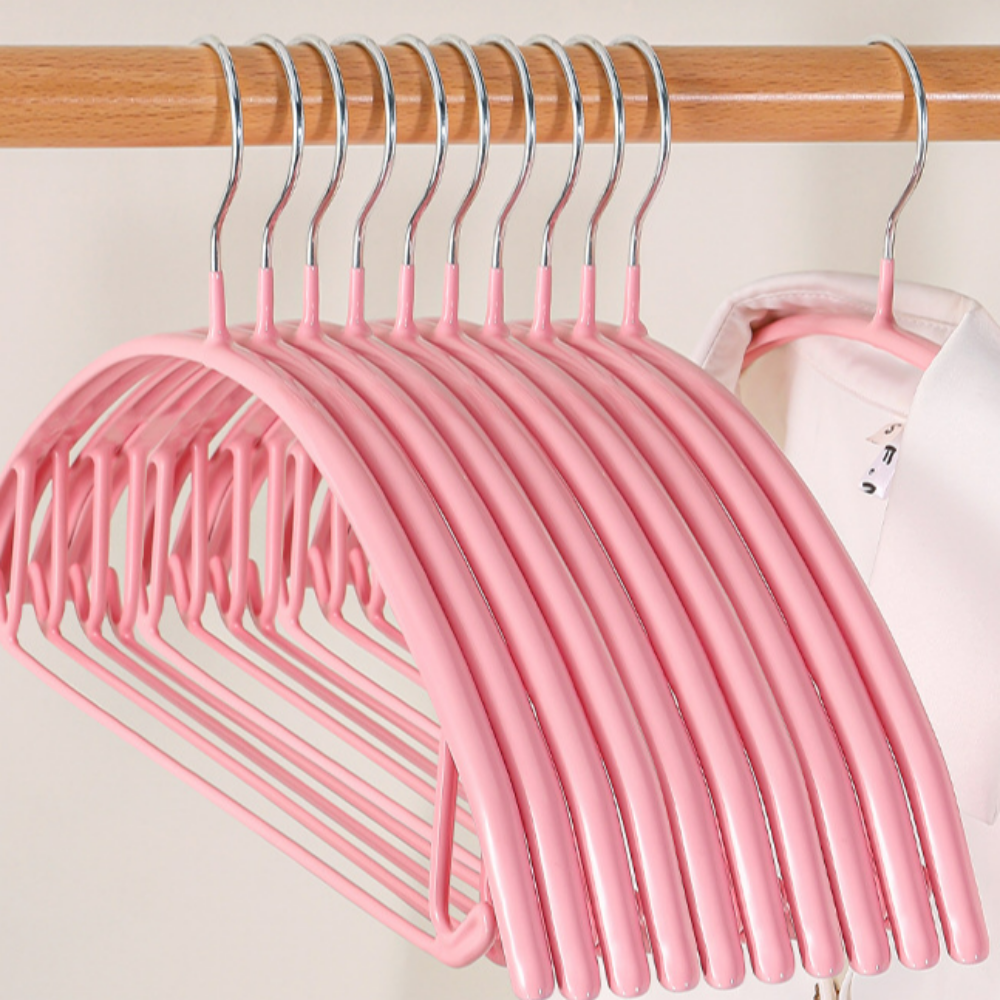 논슬립 옷걸이 어깨뿔방지 라운드 멀티걸이 옷장정리 수납 침실 옷방 10p - 상세 이미지 2