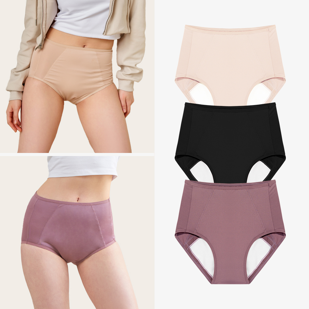 [오버나이트] 단색 수면 생리팬티 뒤척여도 샘방지 대형 흡수 위생팬티 입는생리대 장시간 양많은날 제품 이미지