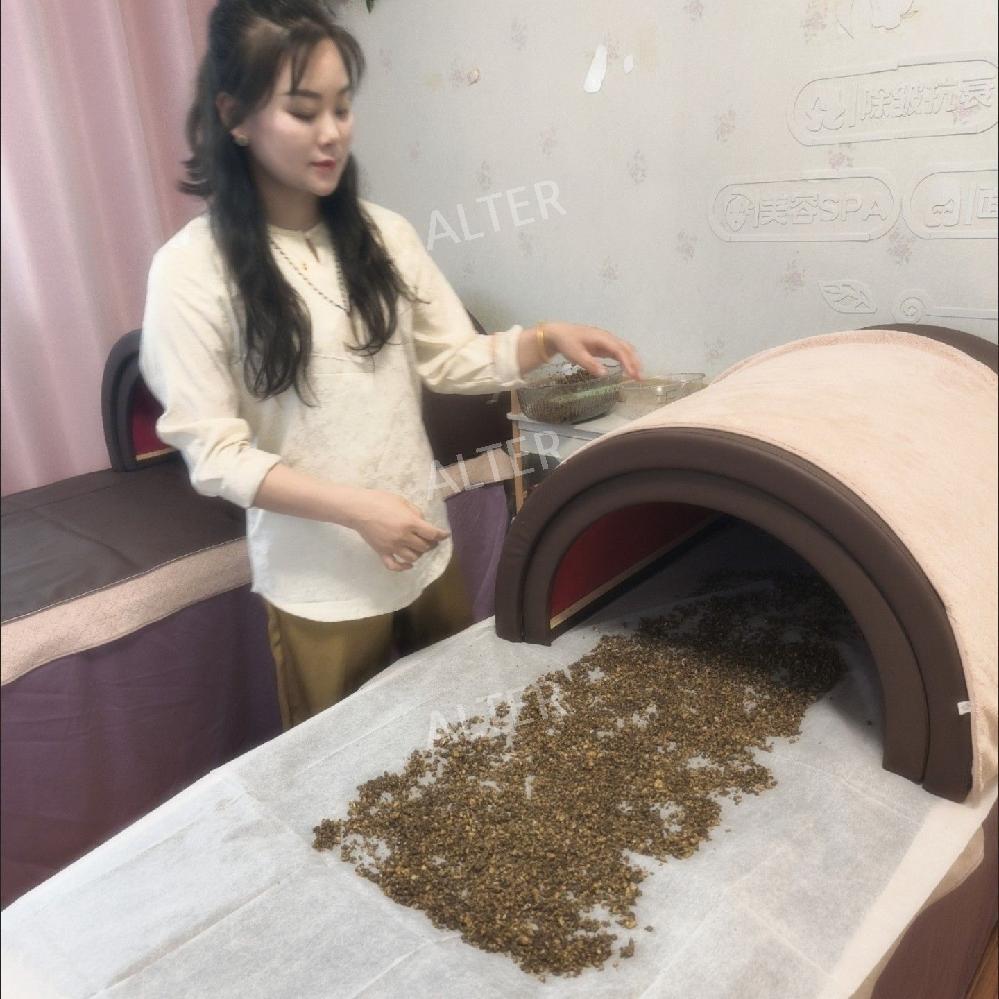 원적외선 온열 돔 찜질 전신 미용 사우나기 기기 3세대 적외선 캐빈(가죽) - 상세 이미지 3
