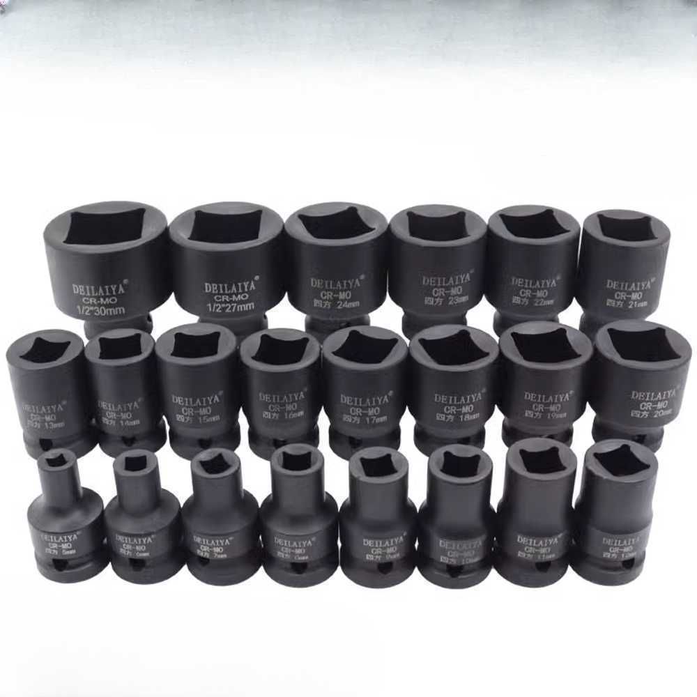 복스알 세트 복스세트 에어사각소켓22pcs 소켓 렌치 A. 12 탭 사각 슬리브 06mm - 상품 이미지