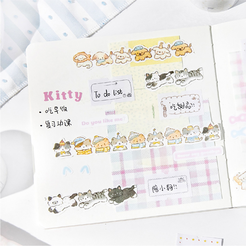 [세트구매 6종] 감성 메모가능 키스컷 마스킹테이프 이미지 4