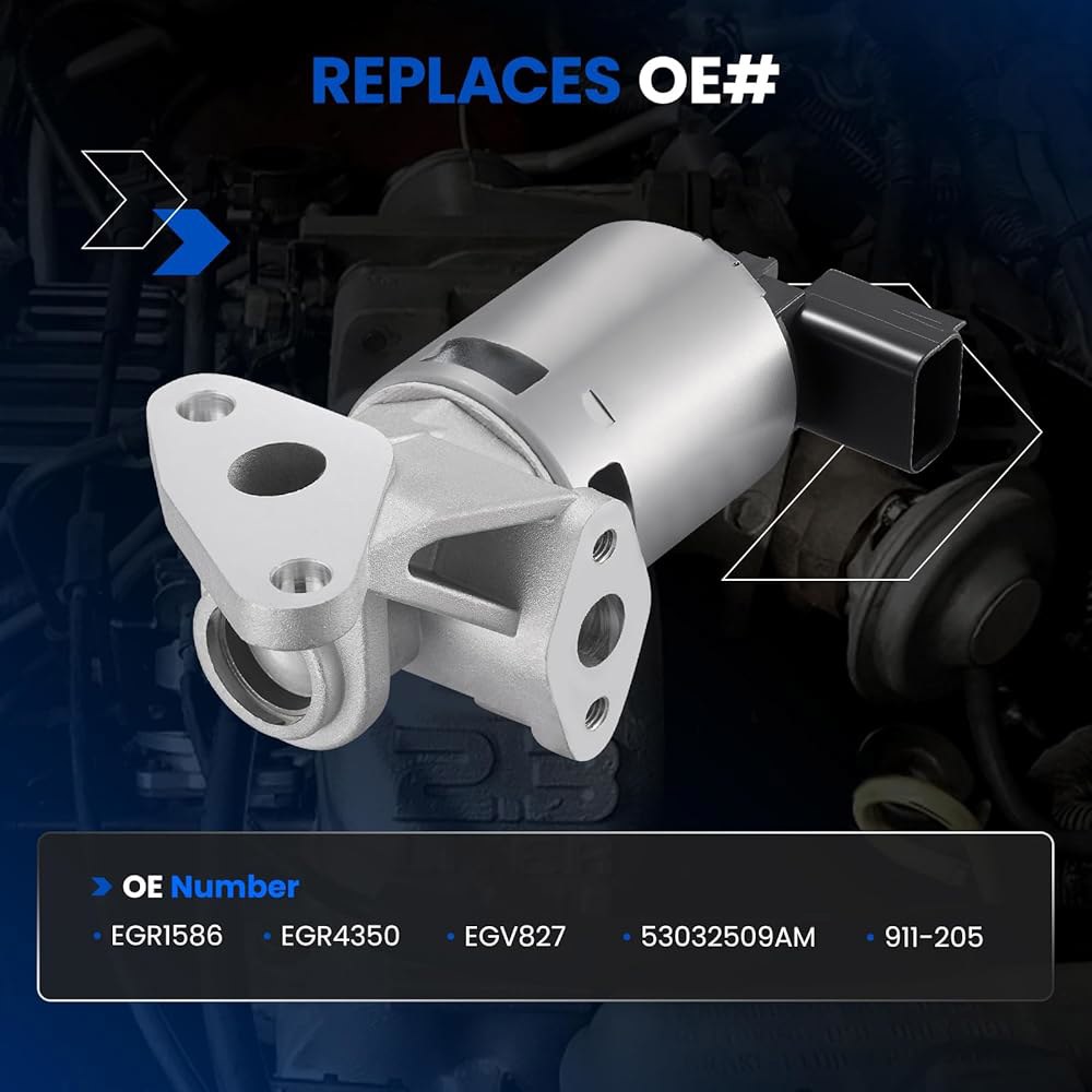 SYKRSS EGR 밸브 911-205 닷지 램 1500 /듀랑고 5.7L HEMI 2004-2008 | 53032509AM, 표준 EGR1586 교체 크라이슬러 300 및 그랜드 - 상세 이미지 3