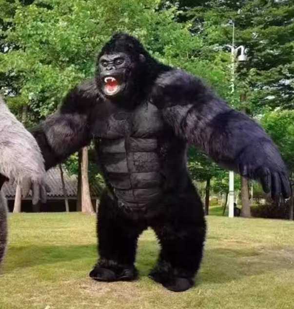 인형탈 킹콩 고릴라 복장 동물 할로윈 파티 행사장 - 상품 이미지