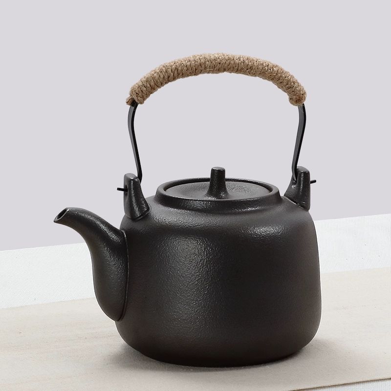 범랑 주물 주전자 규카츠 이상 무쇠 커피 일본식 인덕션 찻 티포트 주물주전자 돌판 - 상품 이미지