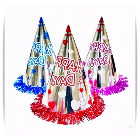 고깔모자 해피데이 30개입 생일 파티 용품 유치원 꾸미기 학예회