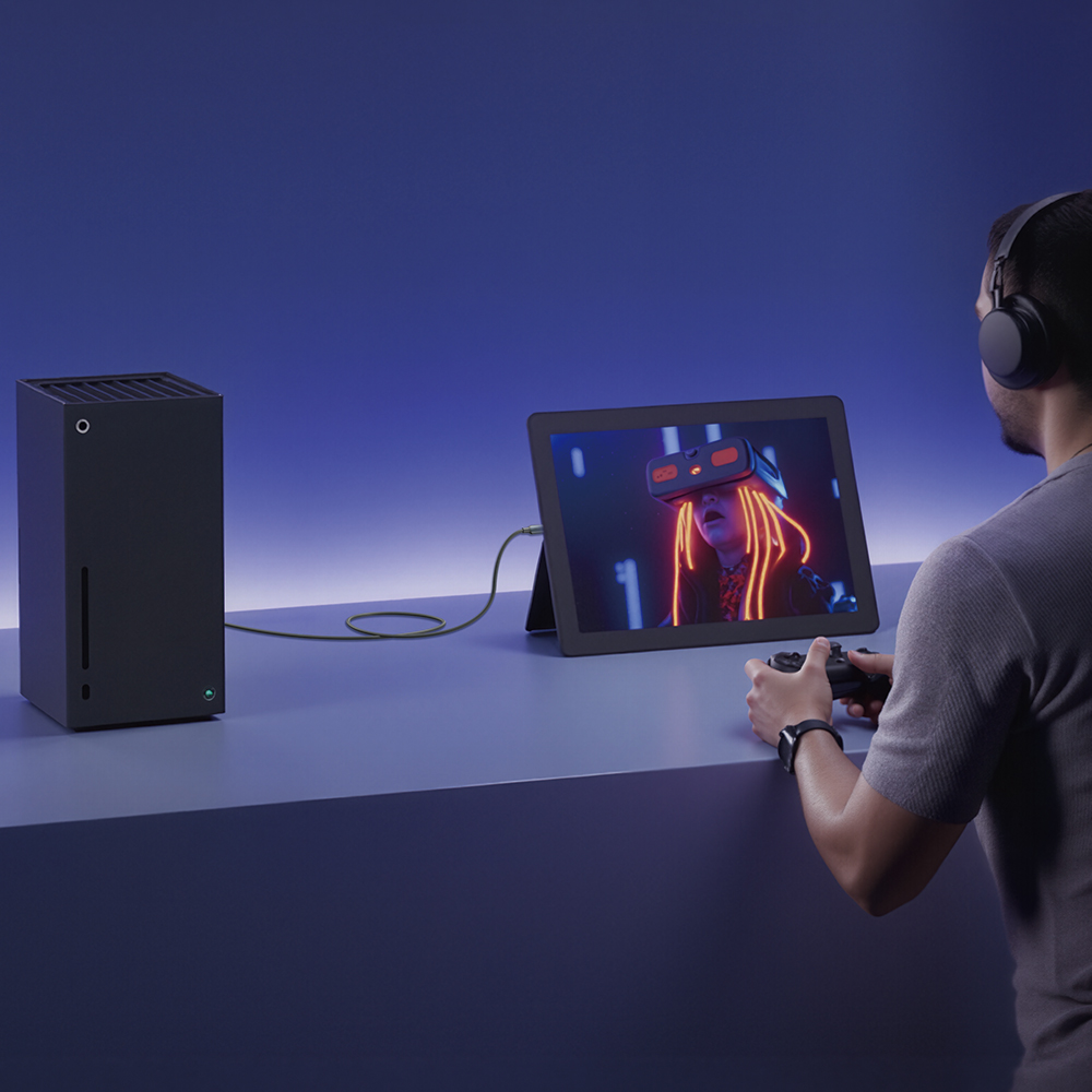 벤션 4K HDMI to C타입 모니터 VR AR 미러링 비디오 케이블 ABL - 상세 이미지 3