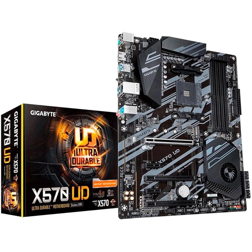 X570 UD (AMD Ryzen 5000/X570/ATX/PCIe4.0/DDR4/USB3.2 GbE 메인보드) Gen 1/Realtek LAN/게이밍 ALC887/M.2/Real - 상품 이미지