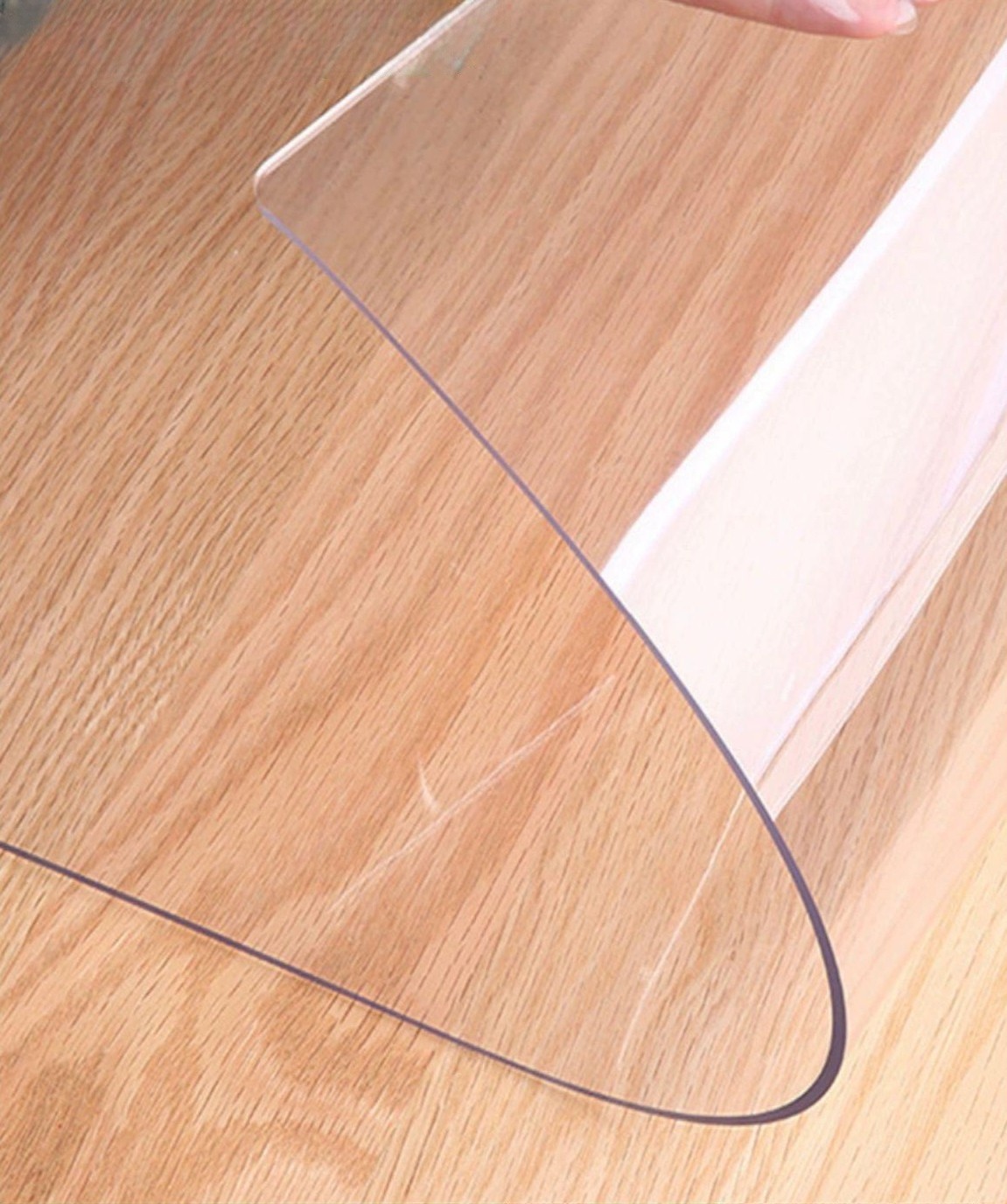 연질 pvc 식탁보 비닐 고정 부드러운 기름방지 실리콘 책상커버 테이블 깔판 방수 - 상품 이미지