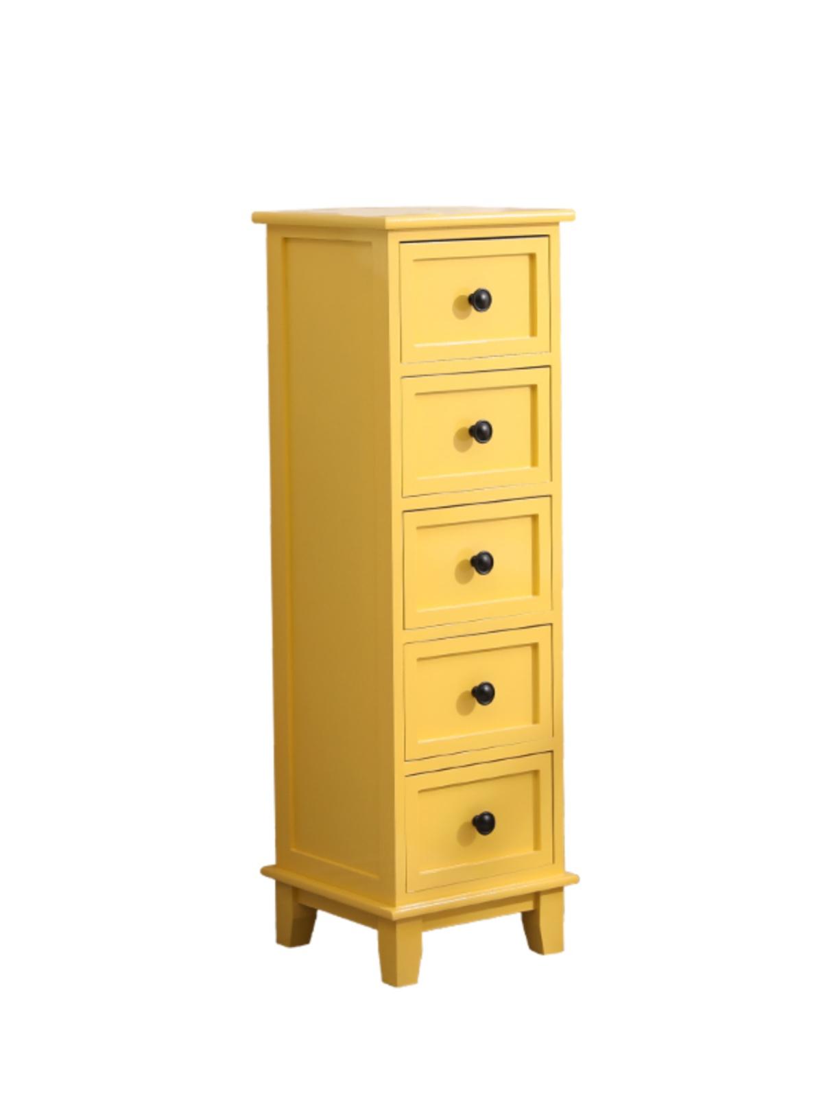 엔틱 북유럽 스타일 침실 모듈 수납 틈새 빈티지 거실 핑크 3단 서랍 30 x 30x64 완전 조립 완료 - 상세 이미지 4
