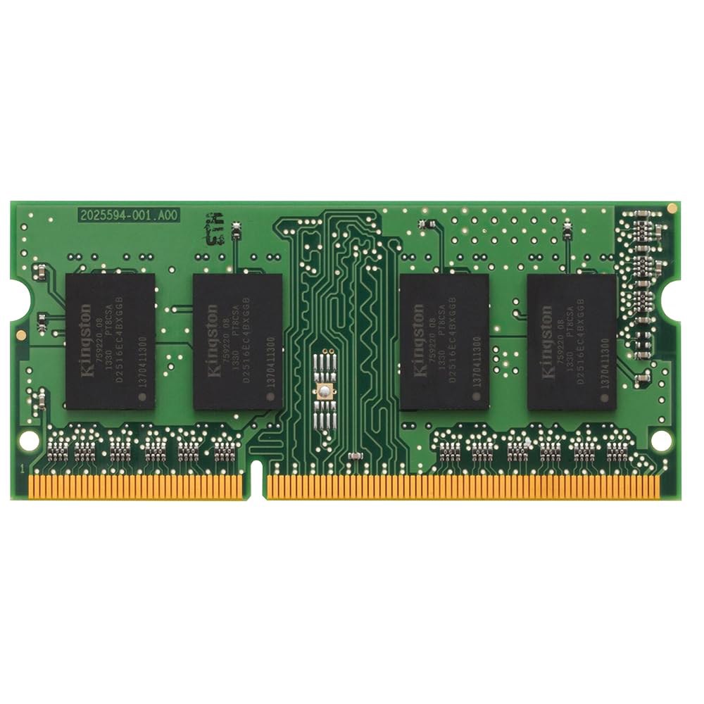 Kingston Value RAM 4GB 1333MHz Non-ECC 메모리 DDR3 노트북 SR X8 (KVR13S9S8/4) CL9 PC3-10600 SODIMM 4gb - 상품 이미지