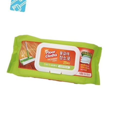 생활용품 물걸레 청소포 대형 25매 38X20cm