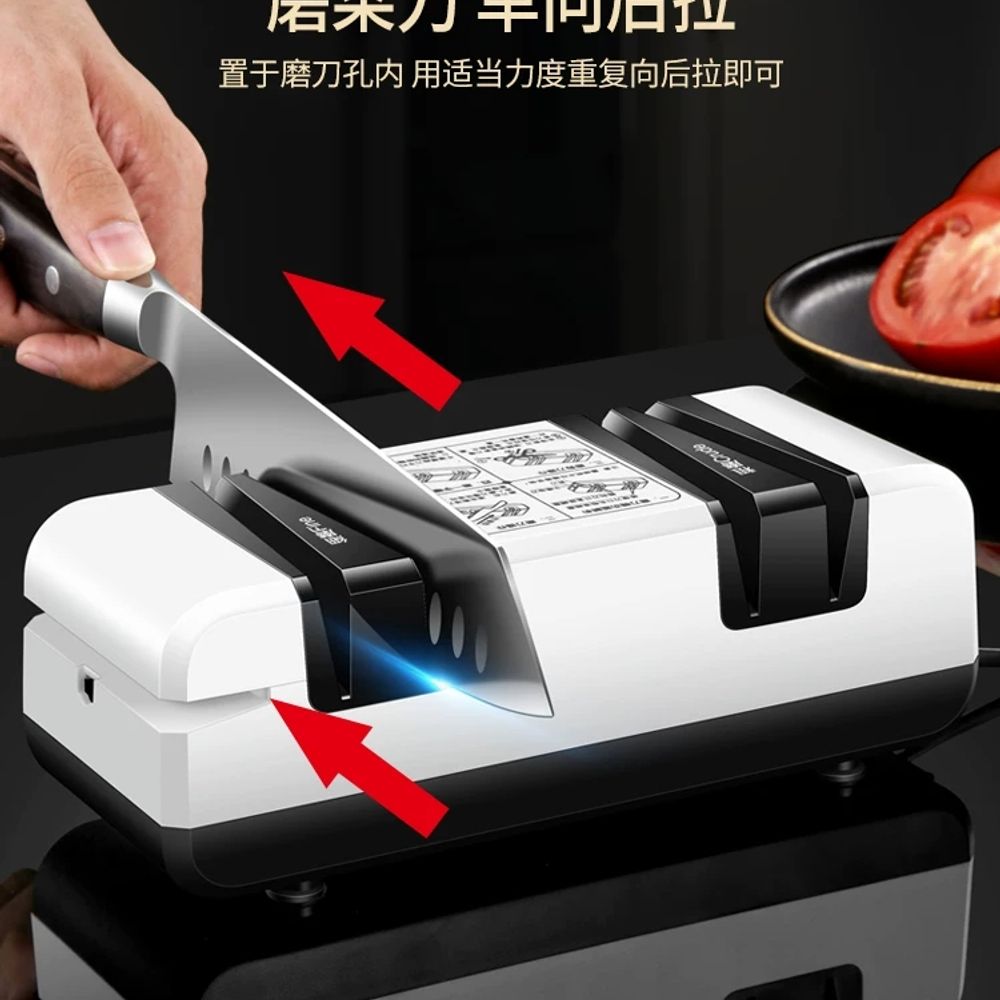 전동 칼갈이 숫돌 기계 칼가는 자동 칼연마 A. 전기 나이프 샤프너는 더 빠르고 선명합니다 - 상세 이미지 4