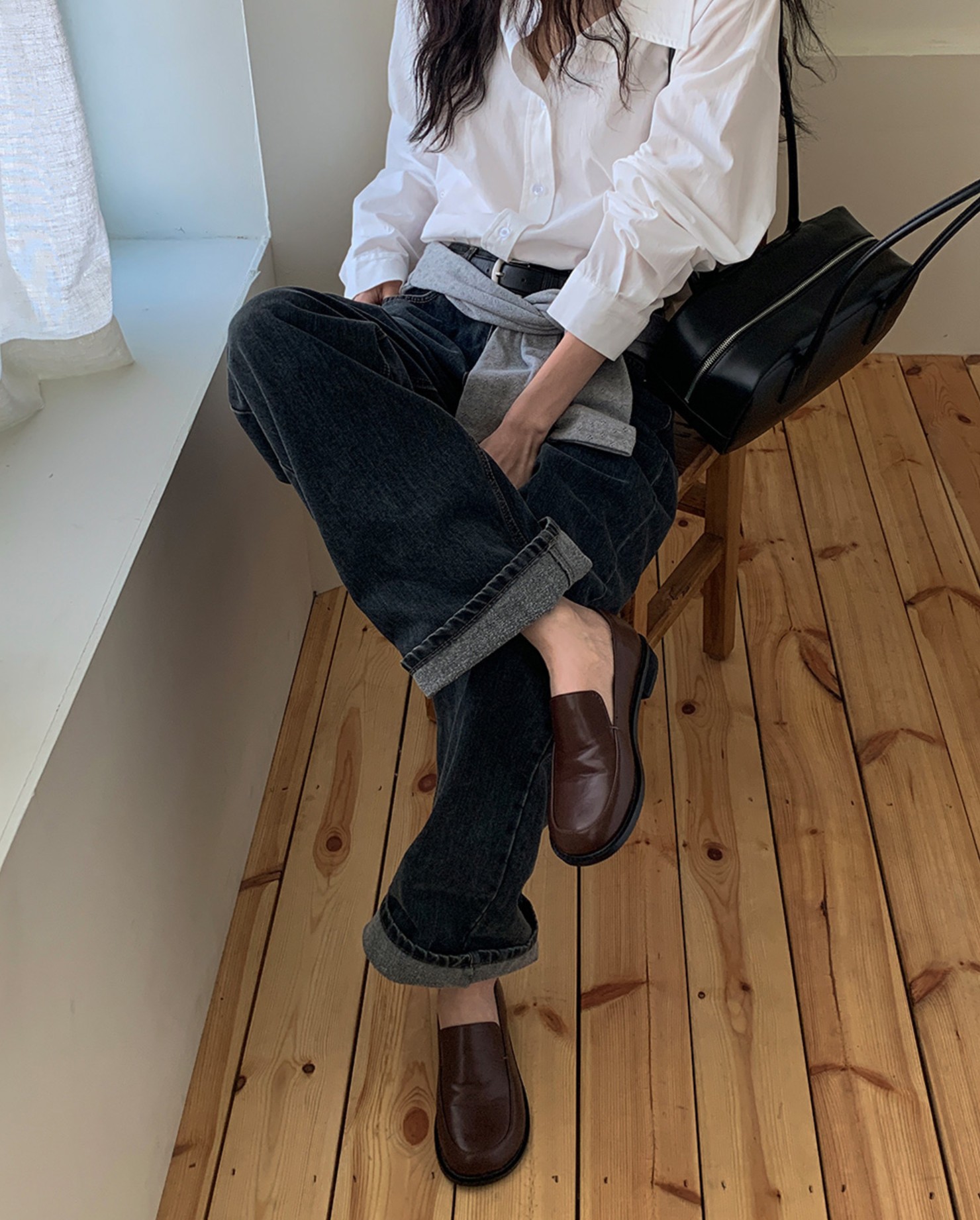 데일리 모던 라운드 로퍼 [2COLOR] 이미지 7