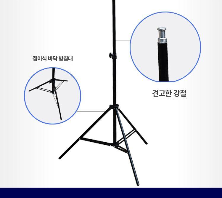 삼각대 접이식 수액걸이 이동형 휴대용 2 4개 후크 접이식 주사대 - 상세 이미지 5