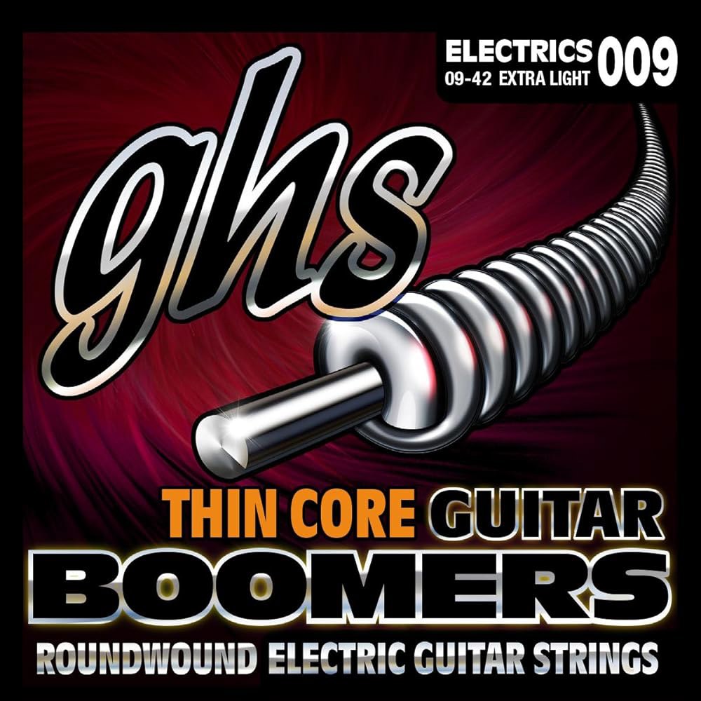 GHS 스트링 얇은 코어 기타 붐 세대 일렉트릭 스트링(TC-GBXL SET), 실버, 엑스트라 라이트, 9-42 Guitar Strings - 상품 이미지