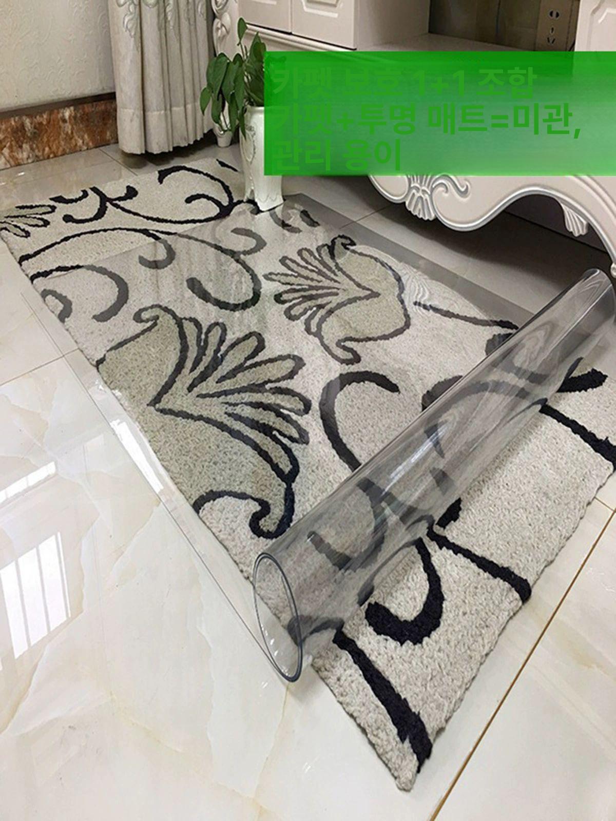 연질 pvc 식탁보 비닐 고정 부드러운 기름방지 실리콘 책상커버 테이블 깔판 방수 - 상세 이미지 3
