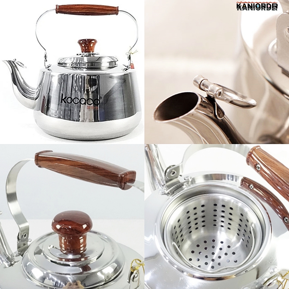 차망 주전자 한약재 보리차 물 끓이는 거름망 스텐 멜로디 팟 2.5L - 상품 이미지