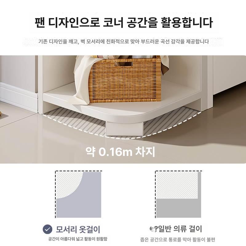 스틸 코너 책장 수납장 수납 전시대 진열대 다용도 선반 무타공 랙 모듈 거실 - 상세 이미지 4