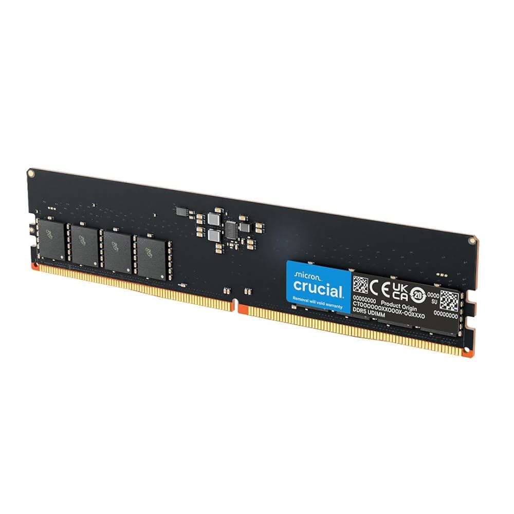 16GB DDR5 RAM, 5600MHz (또는 AMD 4800MHz) - 코어 메모리, 또는 라이젠과 데스크탑 5200MHz 호환 UDIMM CT16G56C46U5 288핀, - 상품 이미지