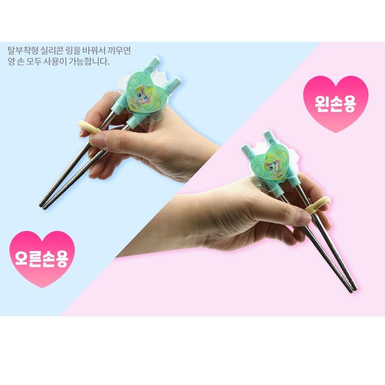 유아 수저 젓가락 세트 프린세스 교정 스푼 숟가락 케이스 이미지 6