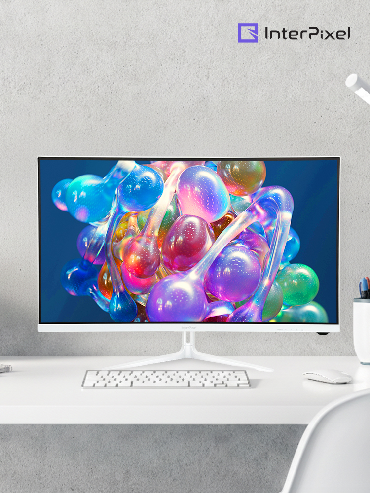 인터픽셀 IPU3220 4K UHD IPS 100Hz 화이트 모니터 80~81cm(32인치), 무결점 제품 이미지