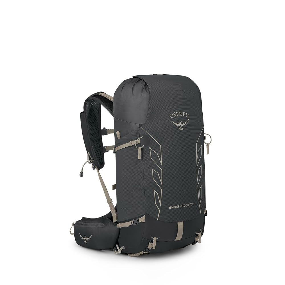 오스프리 템페스트 벨로시티 30L 여성 하이킹 백팩, 다크 차콜 / 치루탄, WM /L WXS/S Pashmina/Melon - 상품 이미지