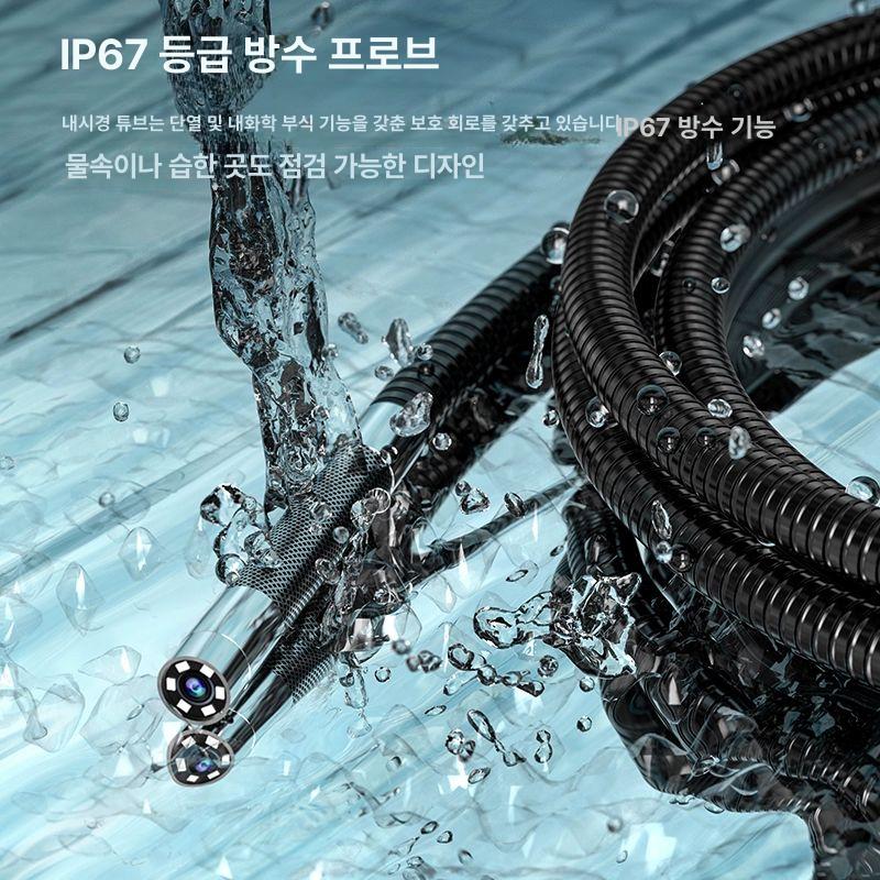 자동차 내시경 카메라 하수구 고화질 검사 굴절 5 5mm 스마트폰 누수 산업용 엔진 - 상세 이미지 4