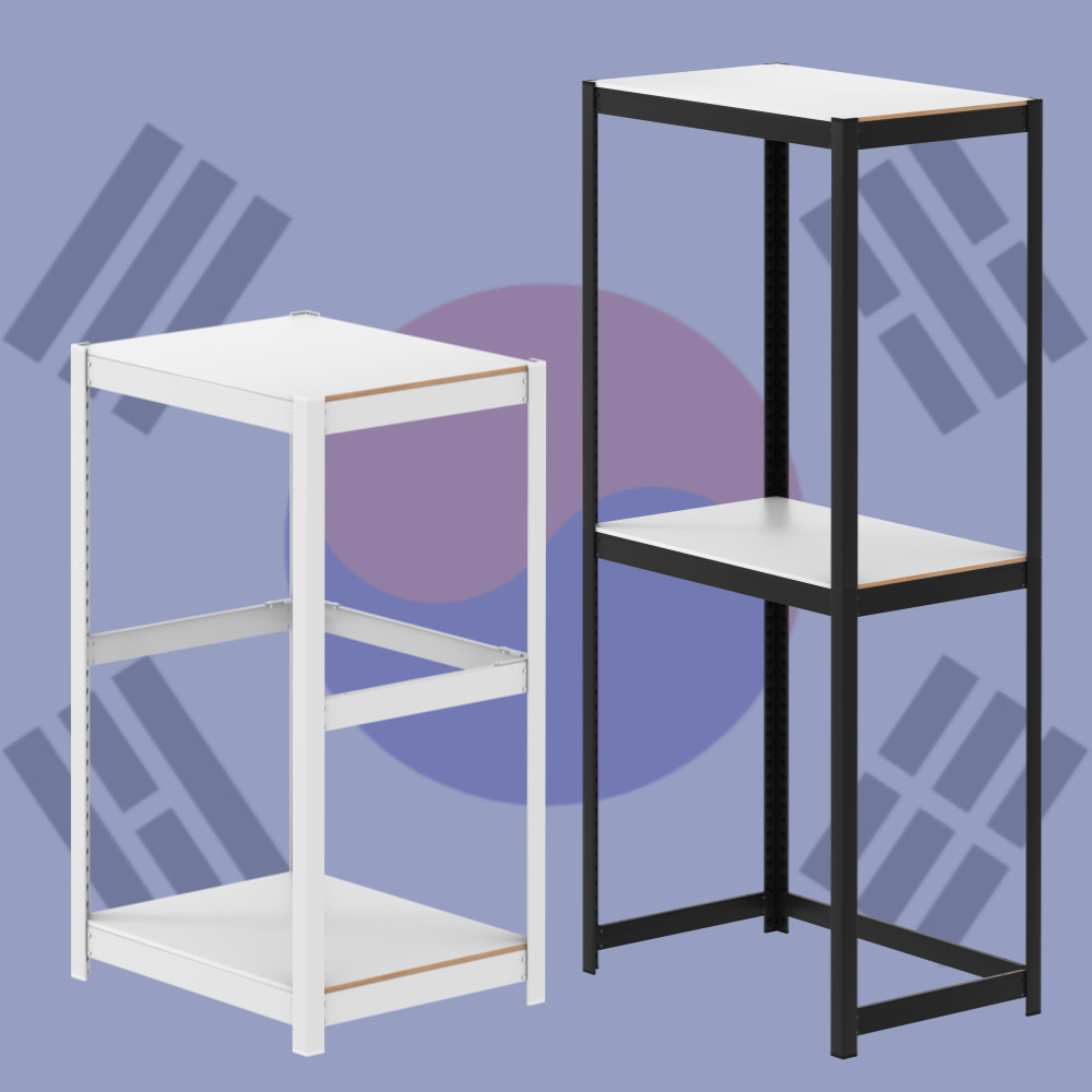 거실 2단 선반 경량 렉 펜트리 조립 수납 낮은 무볼트 앵글 장 벽 무타공 선반 706060