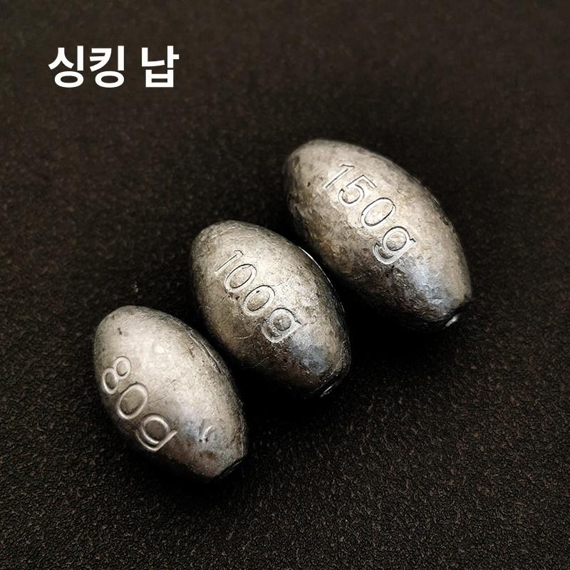 낚시 갑오징어 텅스텐 용품 10g 100개 양쪽고리봉돌 추랑피싱 미끼 무늬오징어 - 상세 이미지 4