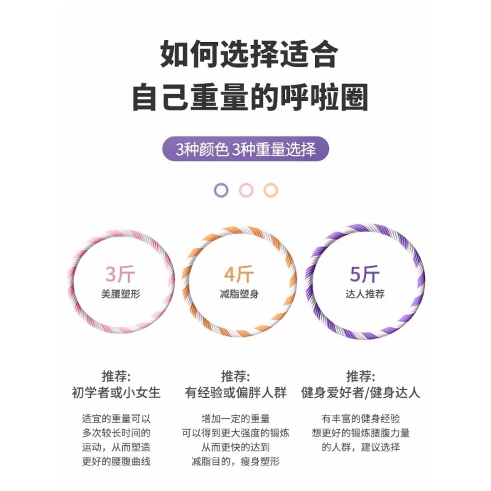 꽈배기 훌라후프 복부지압 직경 유산소 허리운동 - 상세 이미지 5