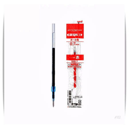 유니 제트스트림 단색 리필심 적색 0.7 10개입 SXR-7