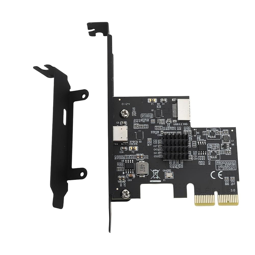 PCIE to USB 3.2 GEN2 지원 11/10/7,10Gpbs 및 E 카드용 PCI 2X 칩 타입 전면 C 인터페이스 확장 Wins 익스프레스 ASM3142 카드 - 상품 이미지
