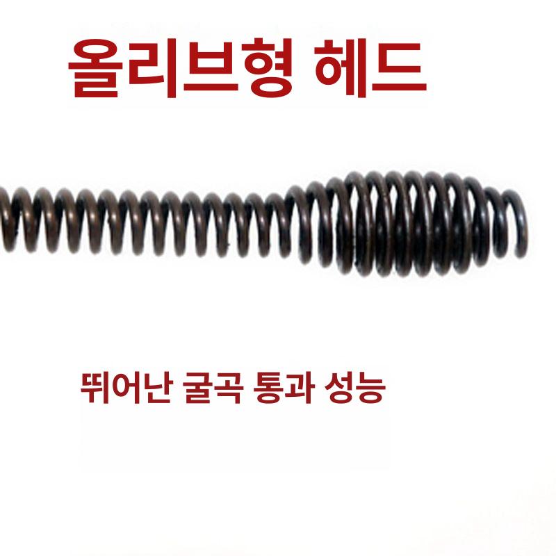 하수구 뚫는 기계 하수도 전동 청소기 스프링 배관 뚫어뻥 뚫는기계 세면대 - 상세 이미지 5