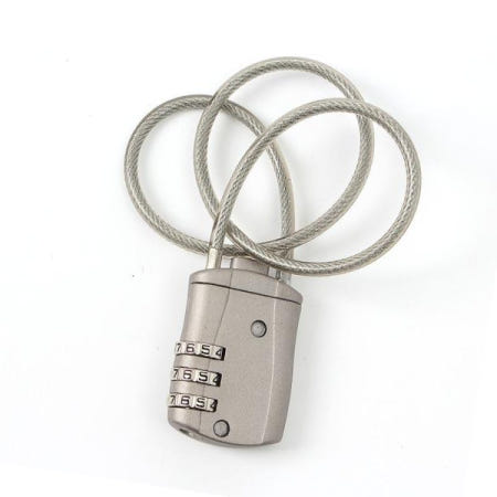 번호식자물쇠 GDM 와이어 자물쇠 길이 3자리번호키 잠금장치 40cm