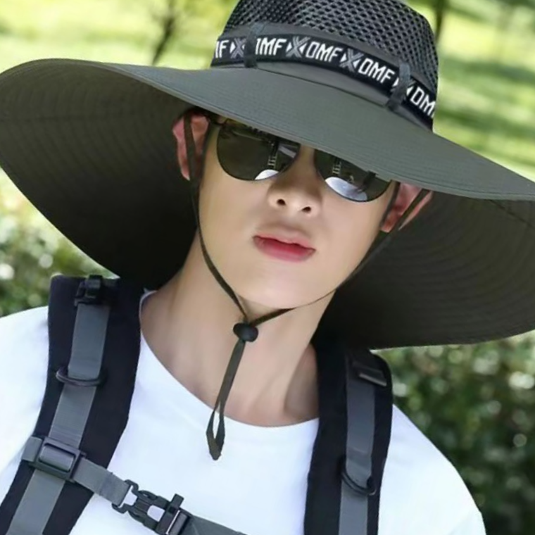 매쉬 버킷햇 챙넓은 벙거지 모자 등산 낚시 - 상품 이미지