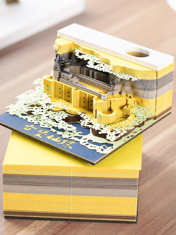 뜯어쓰는 신년 선물 인테리어 크리스마스 입체 DIY mini황학루+심플포장상자 - 상세 이미지 2