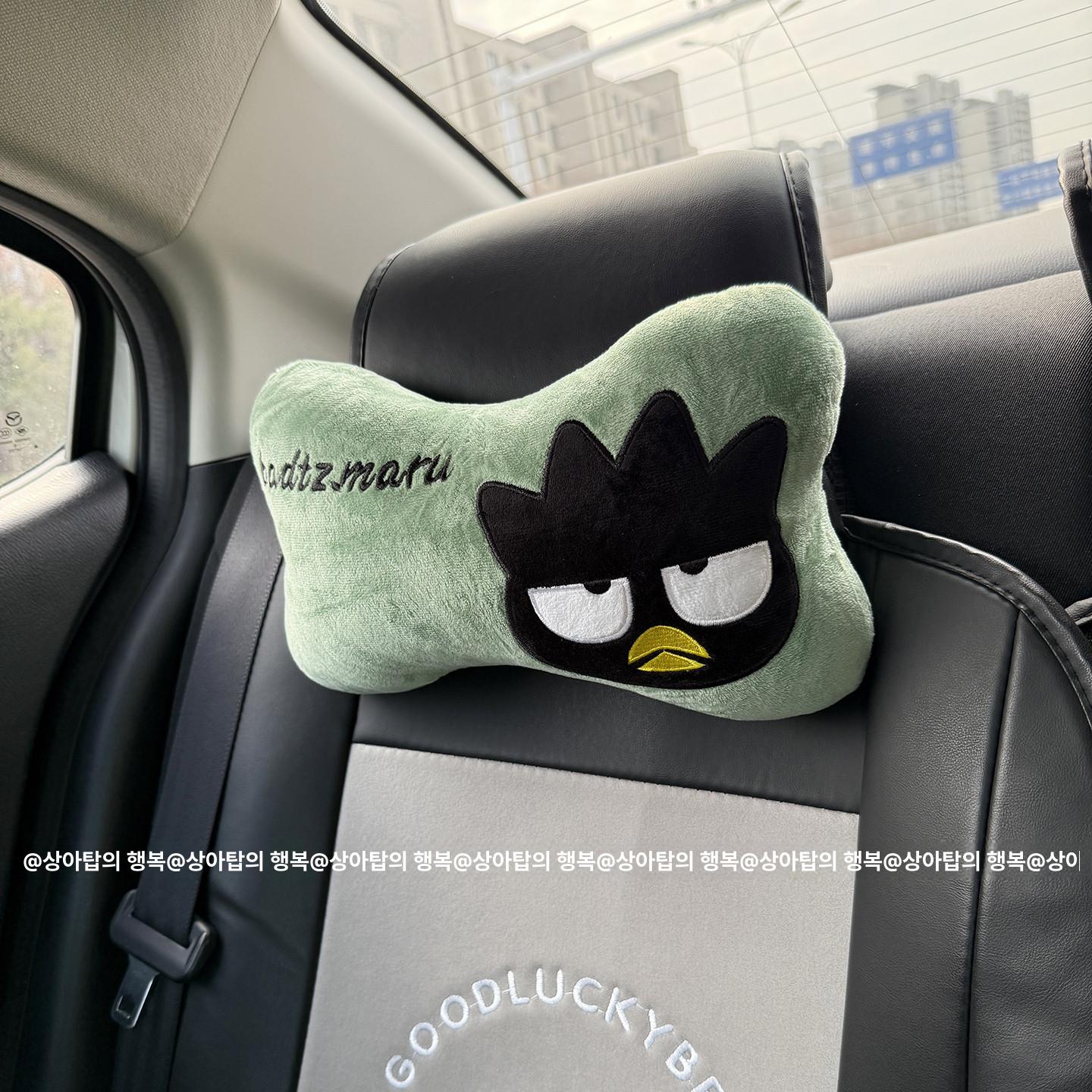 배드바츠마루 차량 목 베개 요추 쿠션 어깨보호 안전벨트 커버 자동차 차량용품 목쿠션 장식 작은 배드바츠마루 헤드본 베개 1개 - 상세 이미지 5