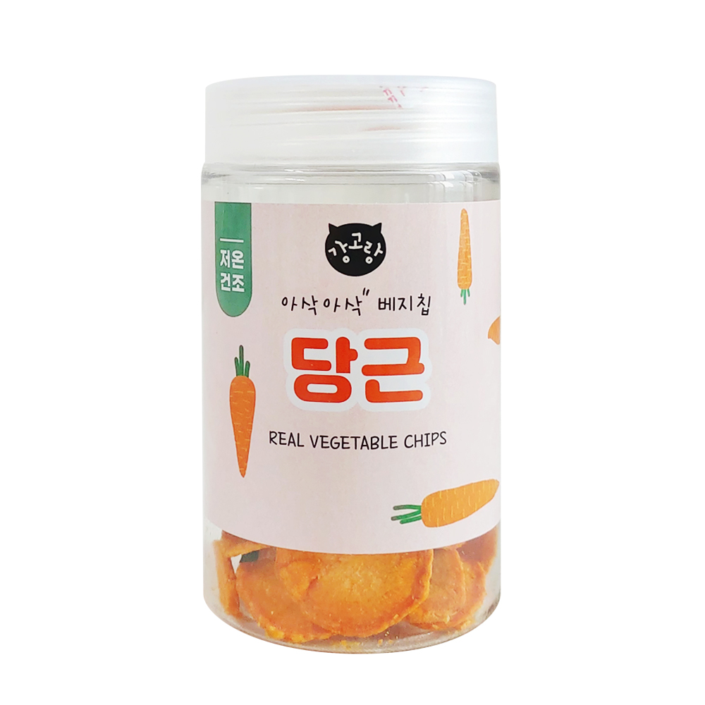국내산 강아지 야채 간식 저칼로리 저온숙성 건조 비건 채소 베지칩 당근, 50g, 1개 - 상세 이미지 5