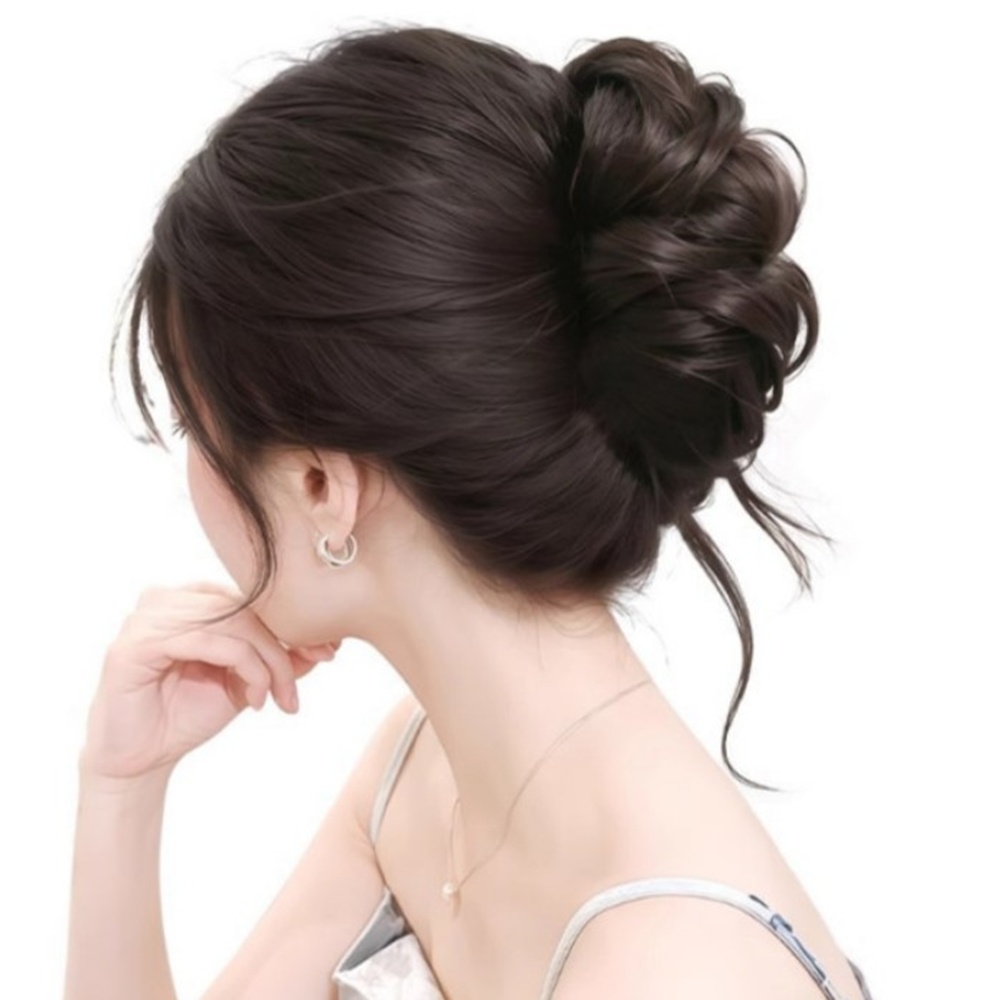 여성 볼륨 웨이브 부분가발 집게핀 업스타일 올림머리 헤어피스 박대표마켓 - 상품 이미지
