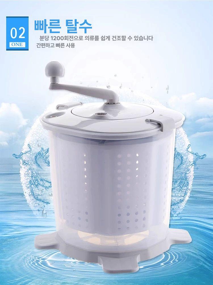 수동 탈수기 행주짤순이 휴대용 만능 손걸레짜는기계 수동 1단계 - 상세 이미지 4