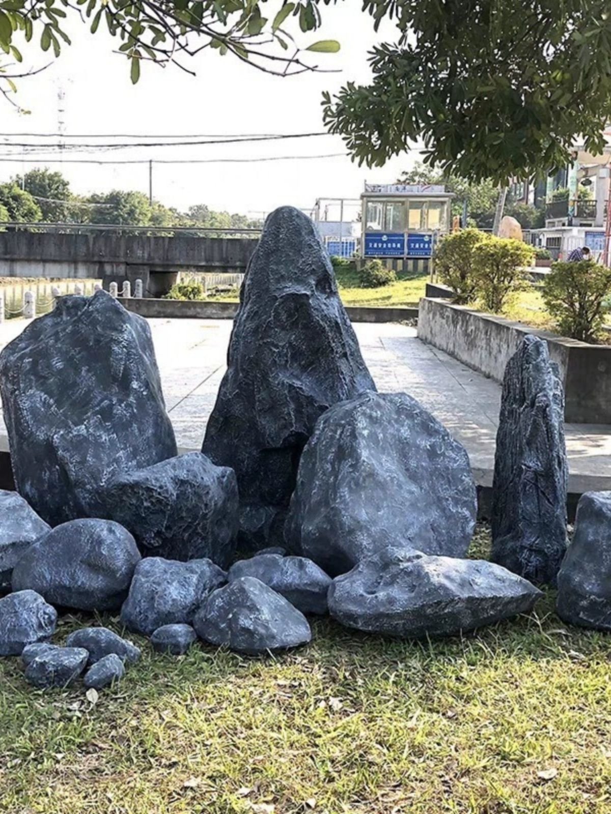 인공 조경석 정원석 마당꾸미기 야외 모형 테라스 정원 장식돌 - 상세 이미지 5
