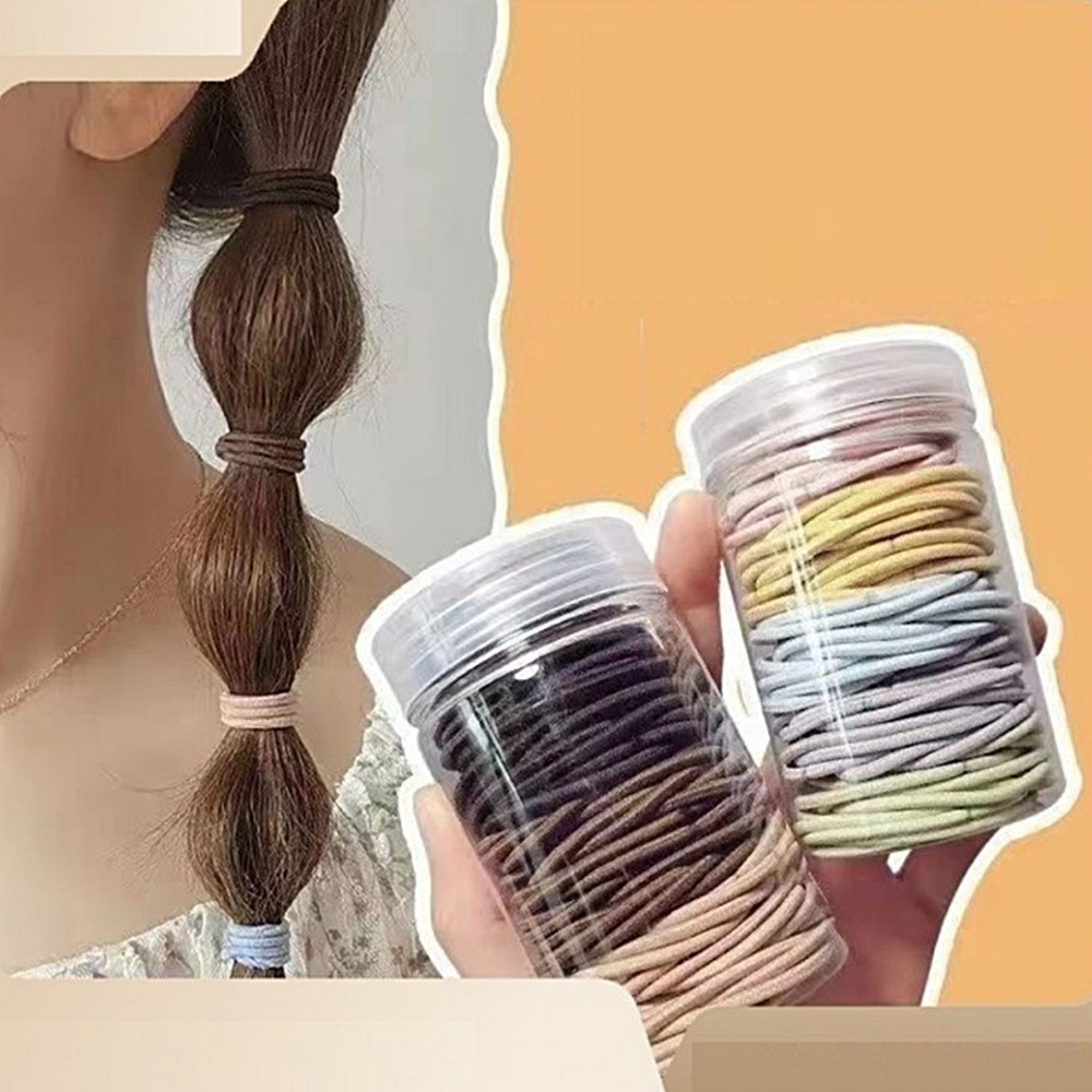 데일리 심플 헤어링 머리끈 여성 기본 컬러 대용량 고무줄 박대표마켓 - 상세 이미지 3