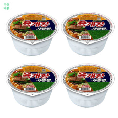 농심 육개장 사발면 86g 24개