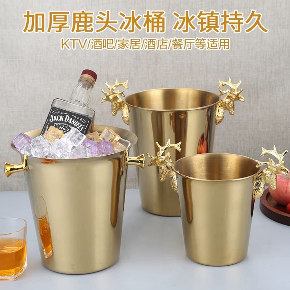샴페인 칠링 아이스버킷 쿨러 버킷 와인 버켓 맥주 위스키 - 상세 이미지 2
