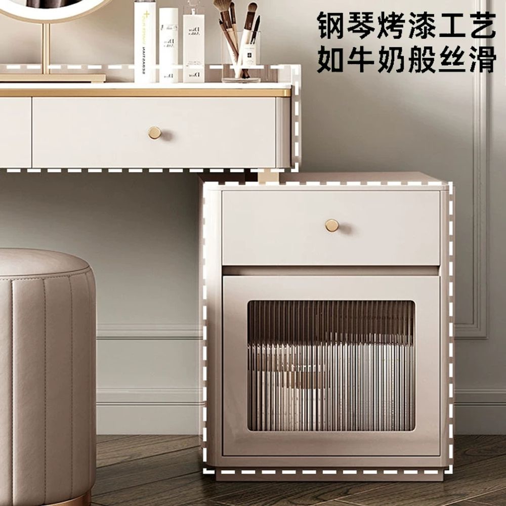 남자 화장대 입식 거울 A. 색 흰색 미터 화장대 조명과 거울 원형 스툴, A. 집회 - 상세 이미지 4