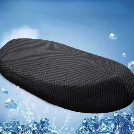 오토바이 방석 커버 통풍 쿨링 시트 여름용 이륜차 안장 보호 덮개 블랙 메쉬 소재